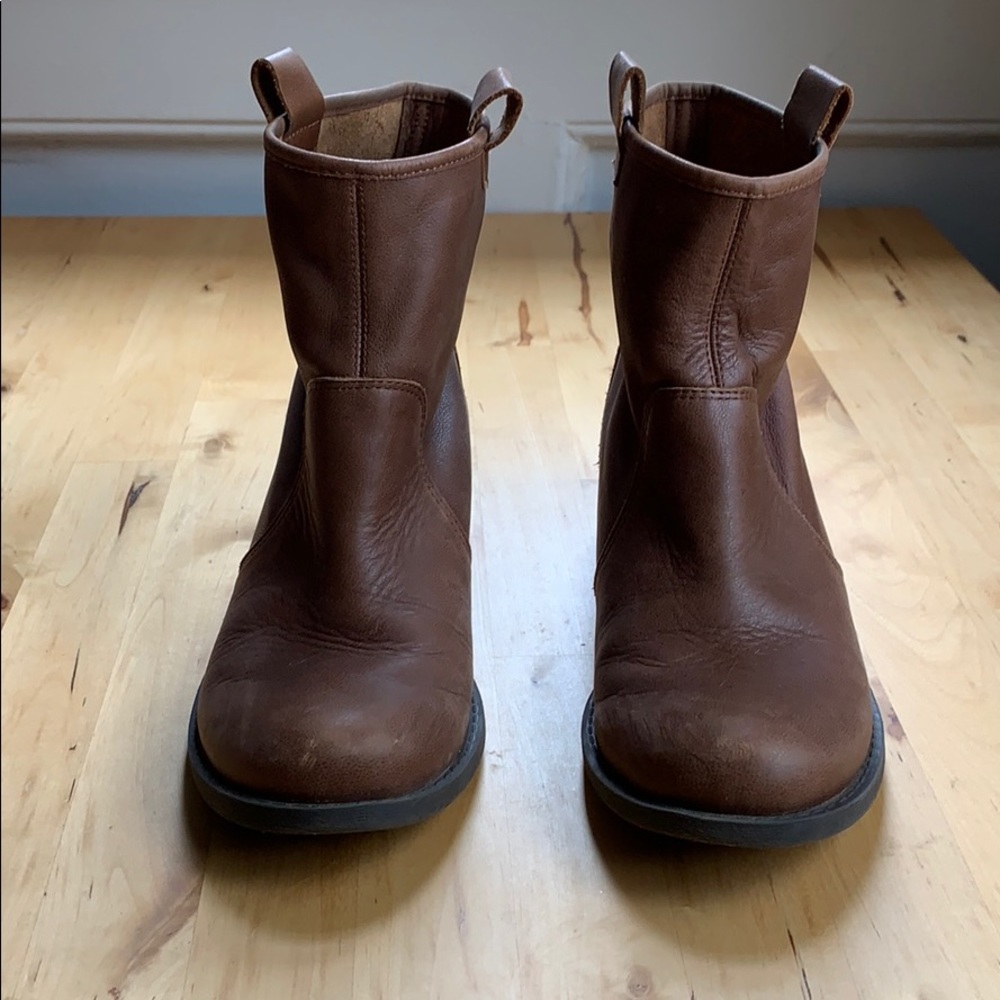 Sole Society Natasha Boots Vintage Cognac 6.5